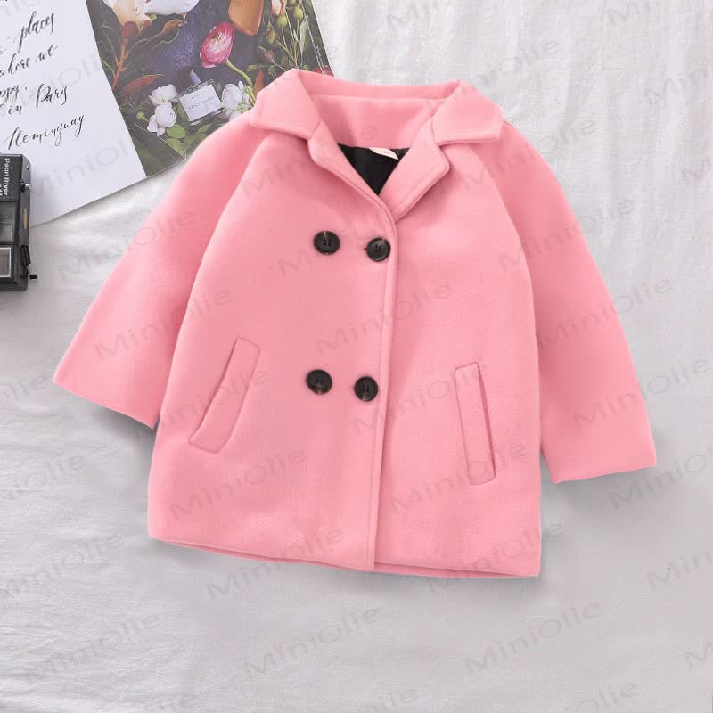 Toddler Vintage Double Breasted Jacket - Pink - 6-7T - image 9