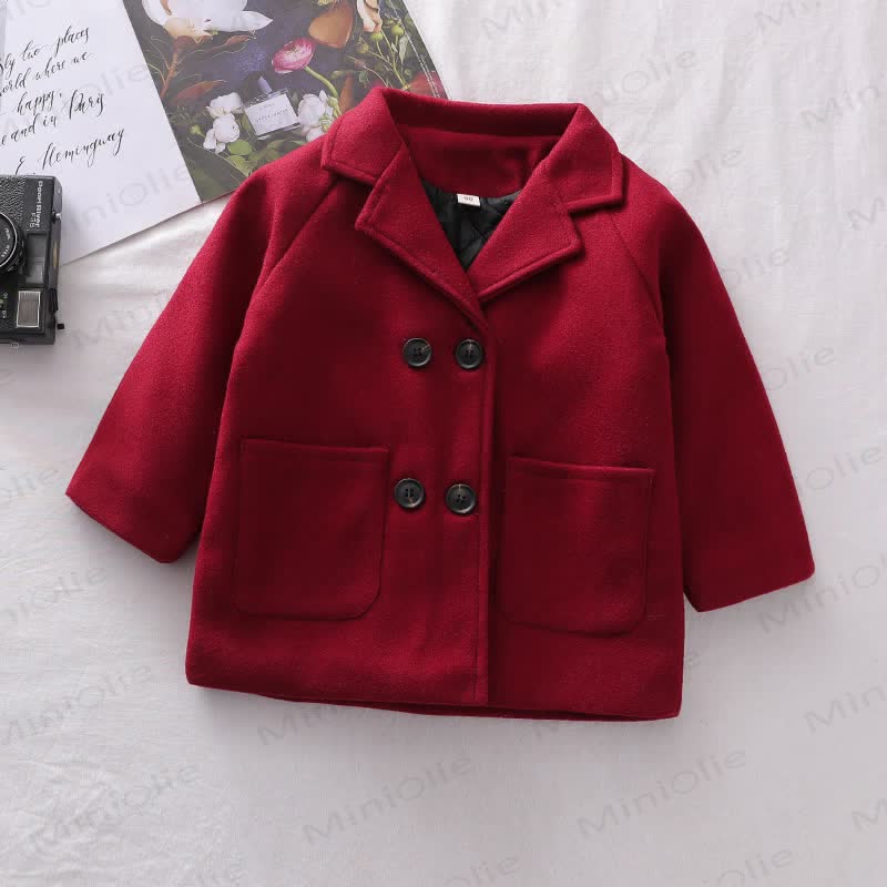 Toddler Vintage Double Breasted Jacket - Red - 6-7T - image 8