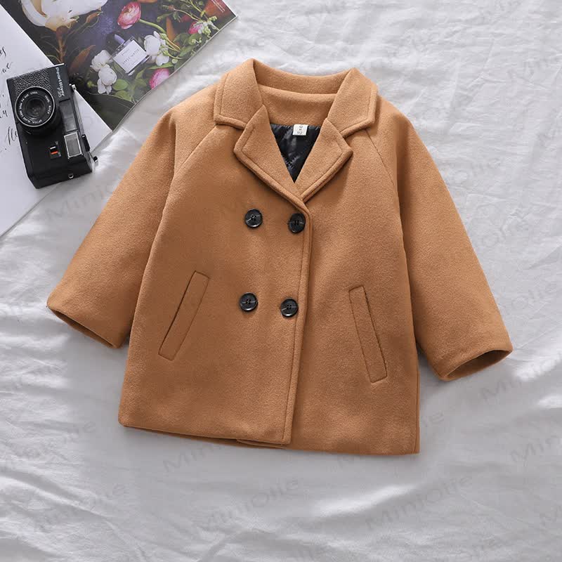 Toddler Vintage Double Breasted Jacket - Brown - 6-7T - image 4