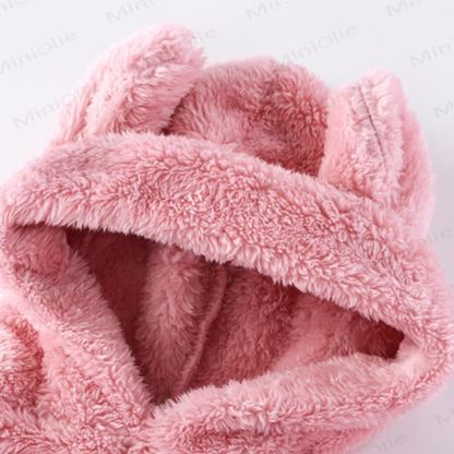 Toddler Warm Plush Hoodie Pants Pyjama Set - image 7