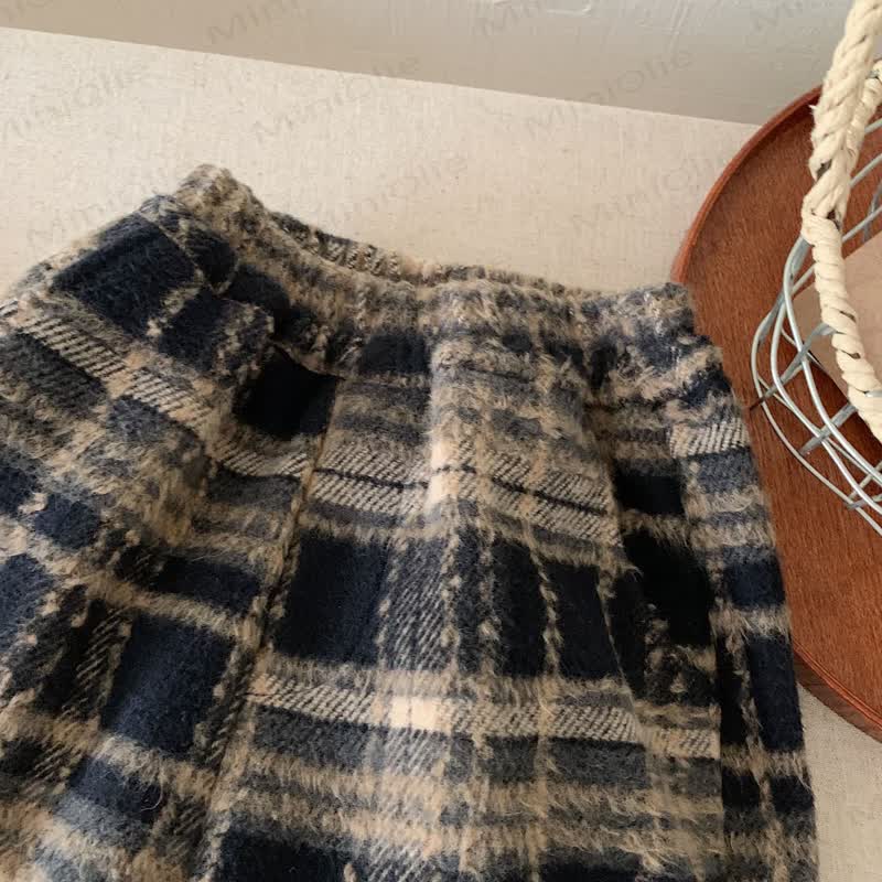 Toddler Vintage Plaid Drawstring Balloon Pants - image 6