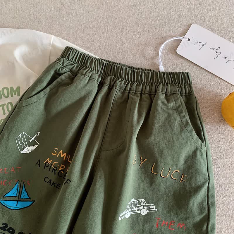 Toddler Boy Graphic Print Pants - image 6