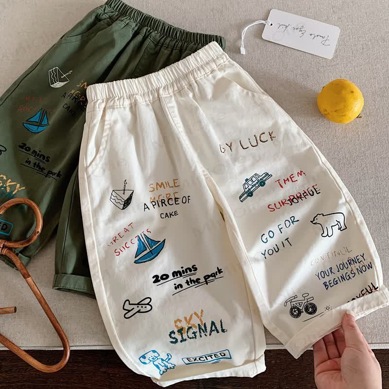 Toddler Boy Graphic Print Pants - image 5