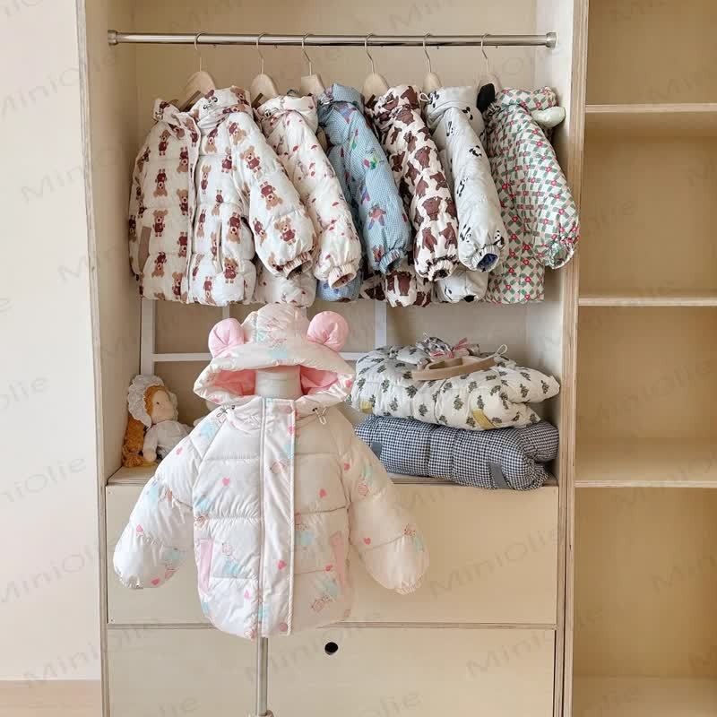 Toddler Girl Floral Fleece Hooded Jacket - image 1