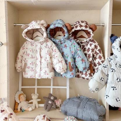 Toddler Girl Floral Fleece Hooded Jacket - image 7