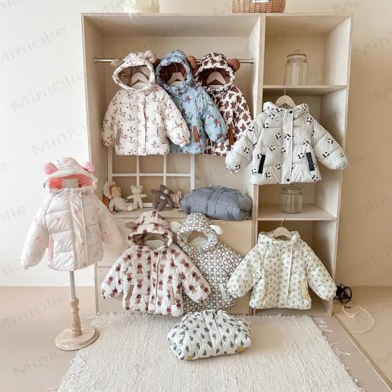 Toddler Girl Floral Fleece Hooded Jacket - image 8