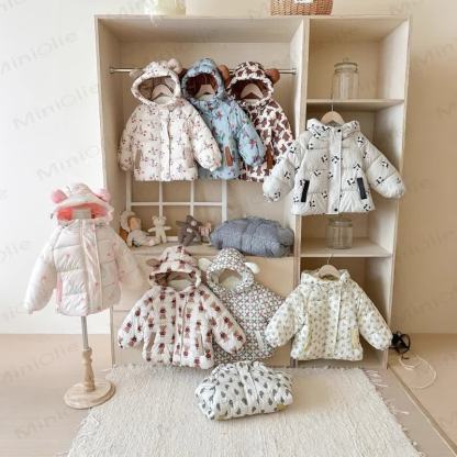 Toddler Girl Floral Fleece Hooded Jacket - image 8