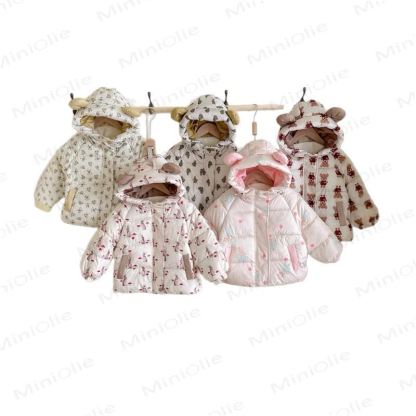 Toddler Girl Floral Fleece Hooded Jacket - image 9