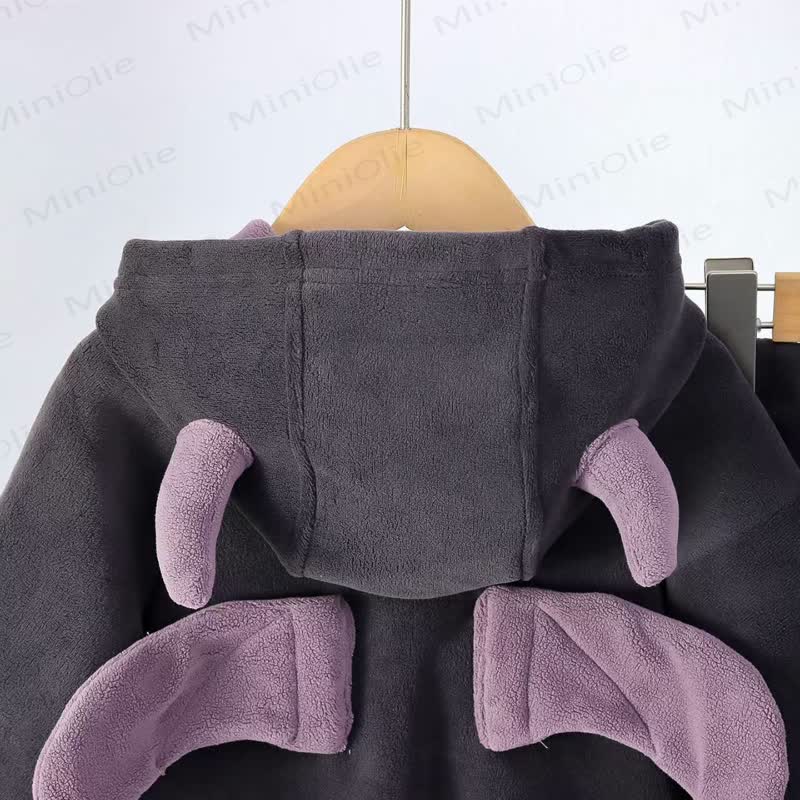 Baby Dino Plush Fleece Hooded and Pants 2-piece Set - image 4