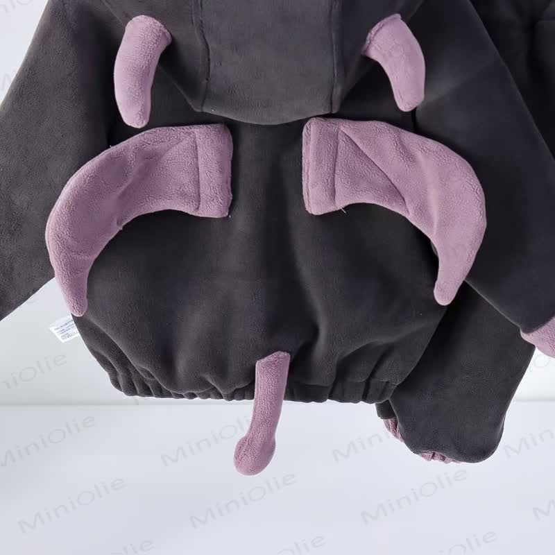 Baby Dino Plush Fleece Hooded and Pants 2-piece Set - image 5