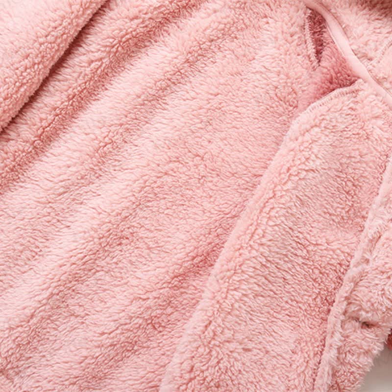Baby Plush Animal Hooded Jacket and Pants 2-piece Pyjama Set - image 8