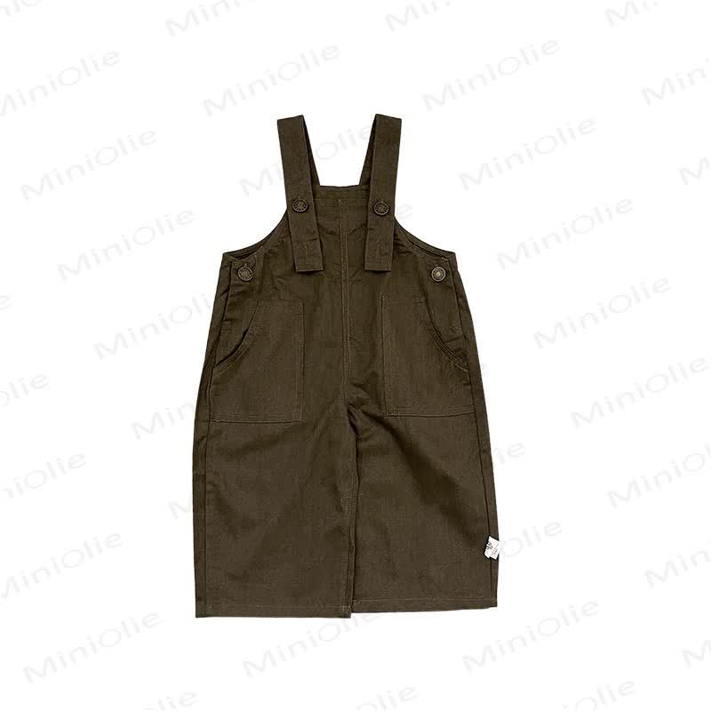 Toddler Baby Green Utility Pocket Overalls - Green - 4-5T - image 2