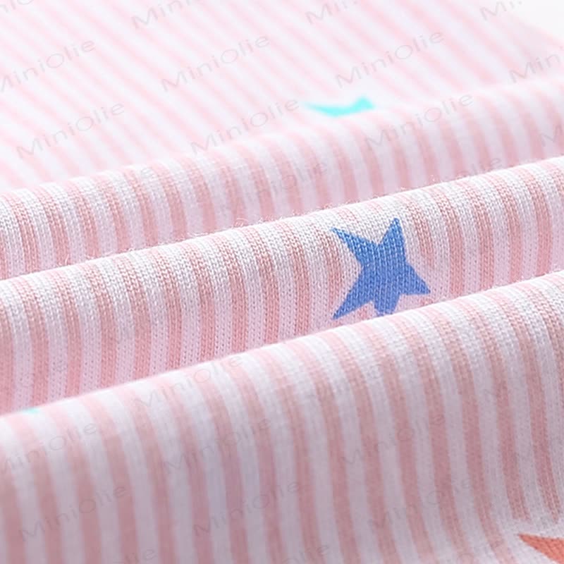 Toddler Girl Pink Unicorn Starry Stripe Pajama Set - image 5