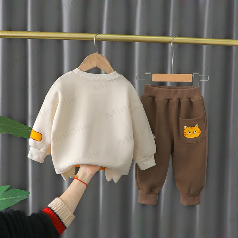 Baby Cartoon Animal Sweatshirt and Jogger 2-Piece Set - image 5