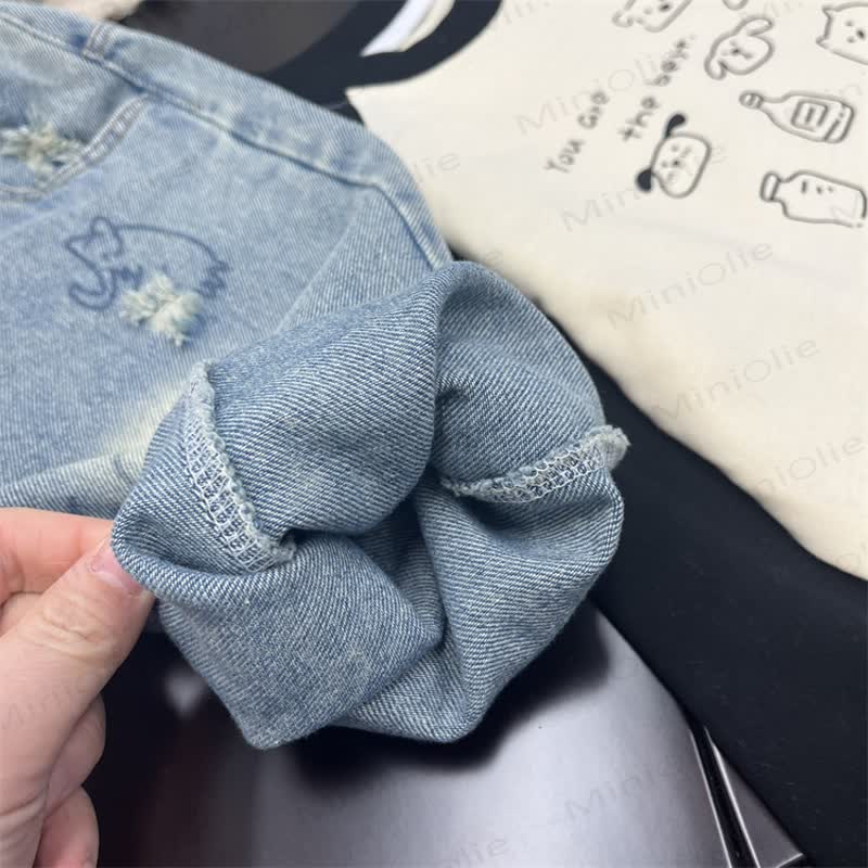 Toddler Boy Denim Graffiti Pants - image 8