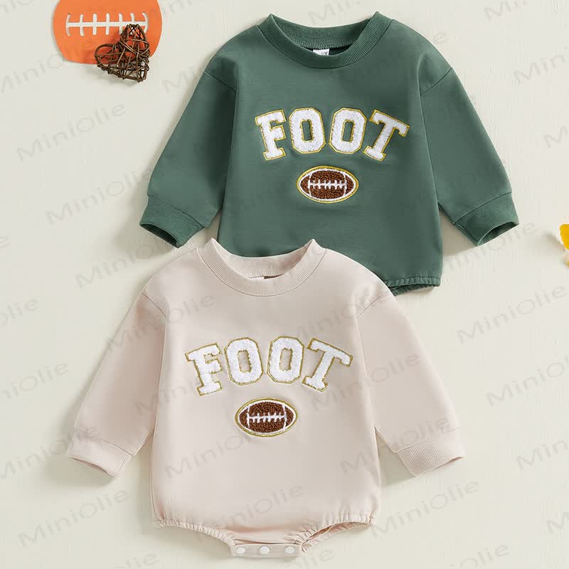 FOOT Baby Long Sleeve Football Sweatshirt Bodysuit - image 1