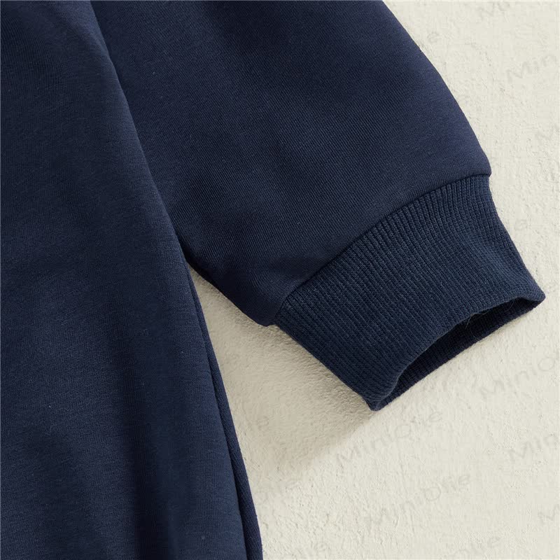 GO BILLS Baby Boy Navy Football Patch Long Sleeve Bodysuit - image 7