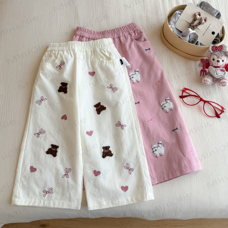 Toddler Girl Animal Bow Pants - image 1