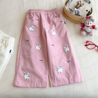 Toddler Girl Animal Bow Pants - Pink - 8-9T - image 3