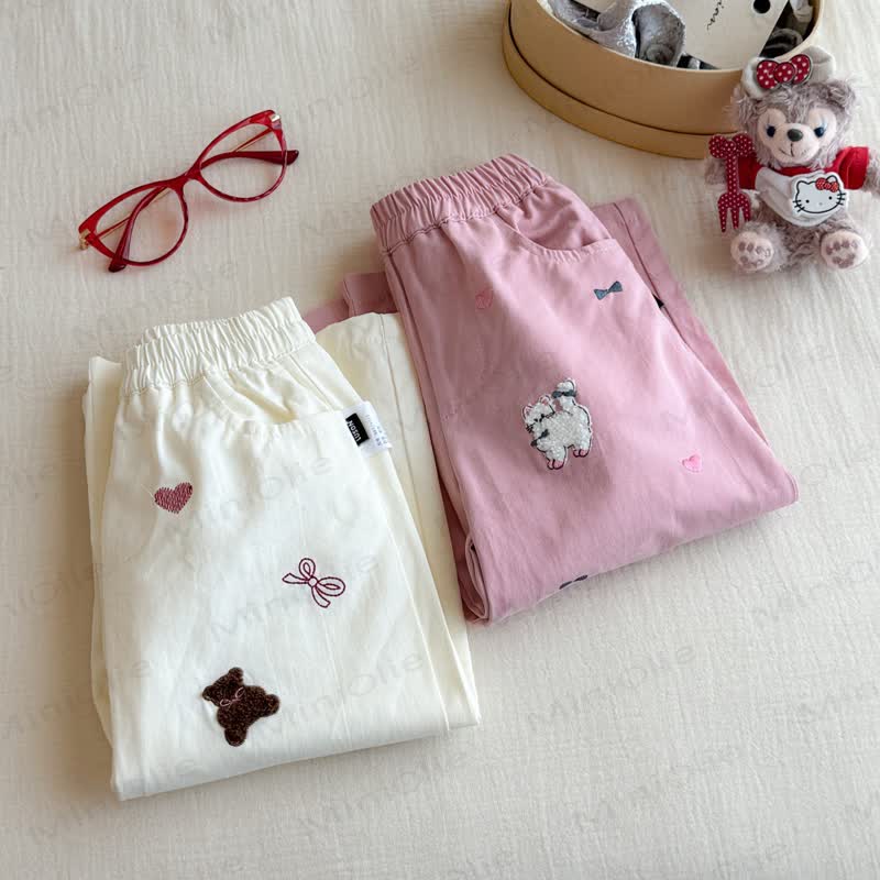 Toddler Girl Animal Bow Pants - image 4