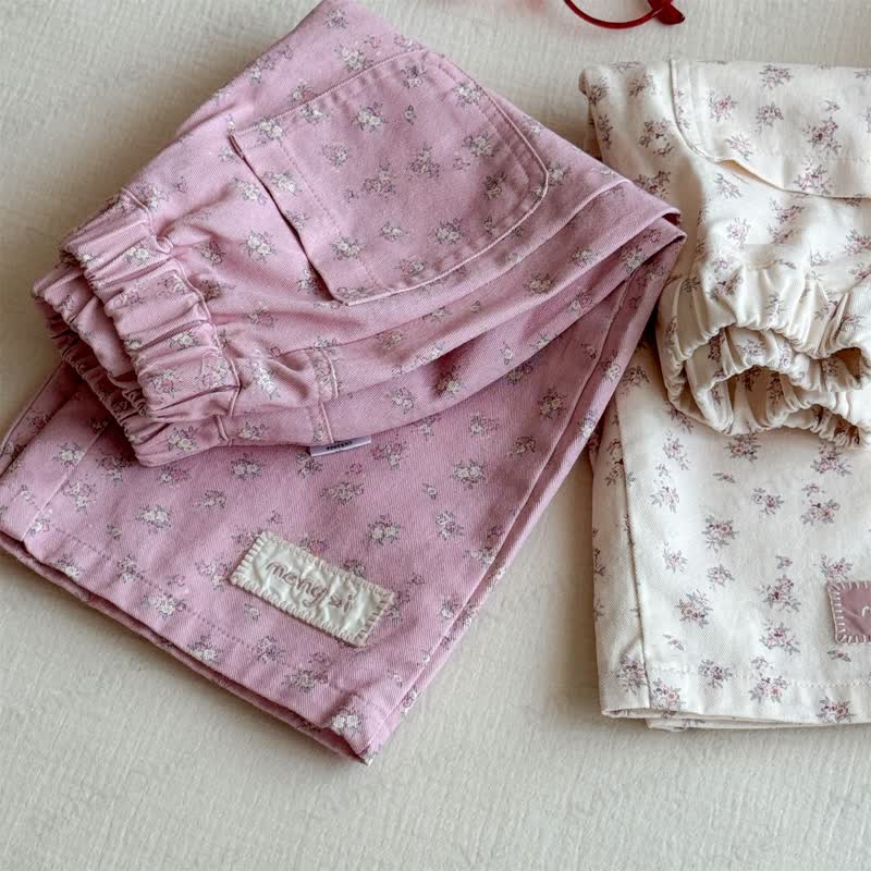 Toddler Girl Ditsy Floral Elastic Waist Lounge Pants - image 6