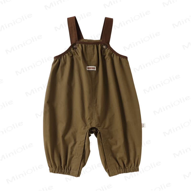 Baby Toddler Balloon Leg Overalls or Striped Tee - Green - 2-3T - image 3