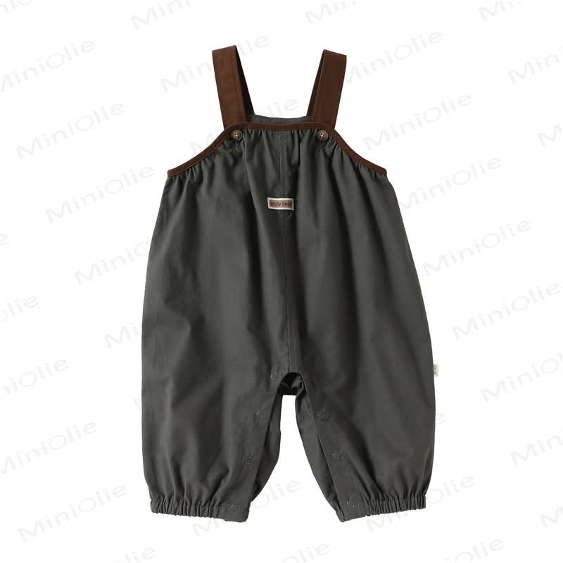 Baby Toddler Balloon Leg Overalls or Striped Tee - Gray - 2-3T - image 4