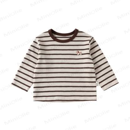 Baby Toddler Balloon Leg Overalls or Striped Tee - Brown - 4-5T - image 5
