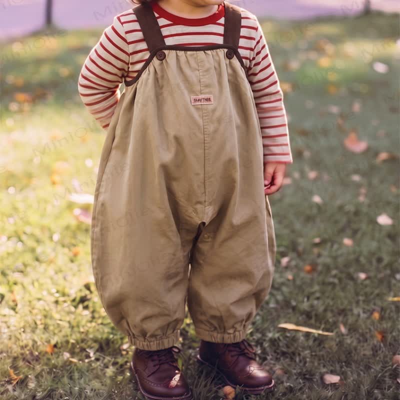 Baby Toddler Balloon Leg Overalls or Striped Tee - image 10