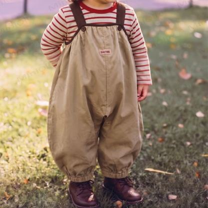 Baby Toddler Balloon Leg Overalls or Striped Tee - image 10