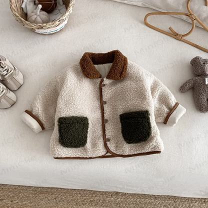 HANG OUT WITH ME! Baby Toddler Boy Goose Fleece Reversible Quilted Jacket Coat - image 5