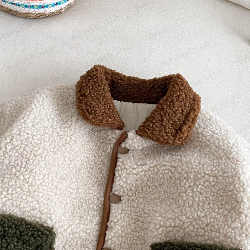 HANG OUT WITH ME! Baby Toddler Boy Goose Fleece Reversible Quilted Jacket Coat - image 6