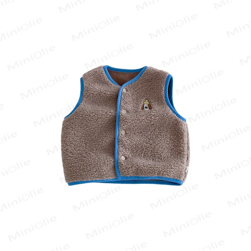 Baby Toddler Boy Fleece Dog Front Outerwear Vest - image 6