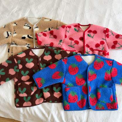 Toddler Cozy Print Sherpa Fleece Jacket - image 1