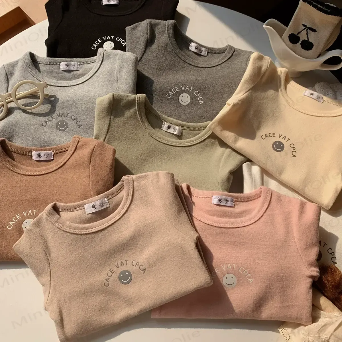 Toddler Smiley Graphic Long Sleeve T-Shirt - image 1