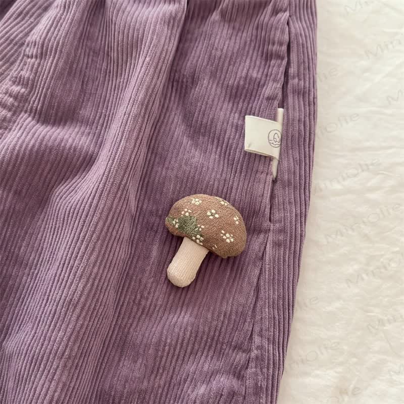Toddler Purple Corduroy Elastic Waist Harem Pants - image 3