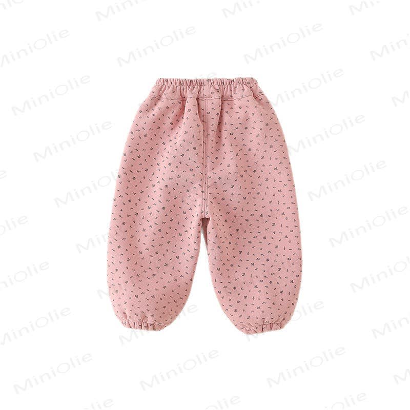 Toddler Bunny Applique Fleece Harem Lounge Pants - image 5