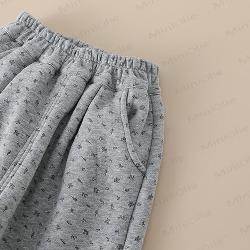 Toddler Bunny Applique Fleece Harem Lounge Pants - image 6