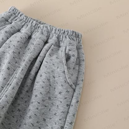 Toddler Bunny Applique Fleece Harem Lounge Pants - image 6