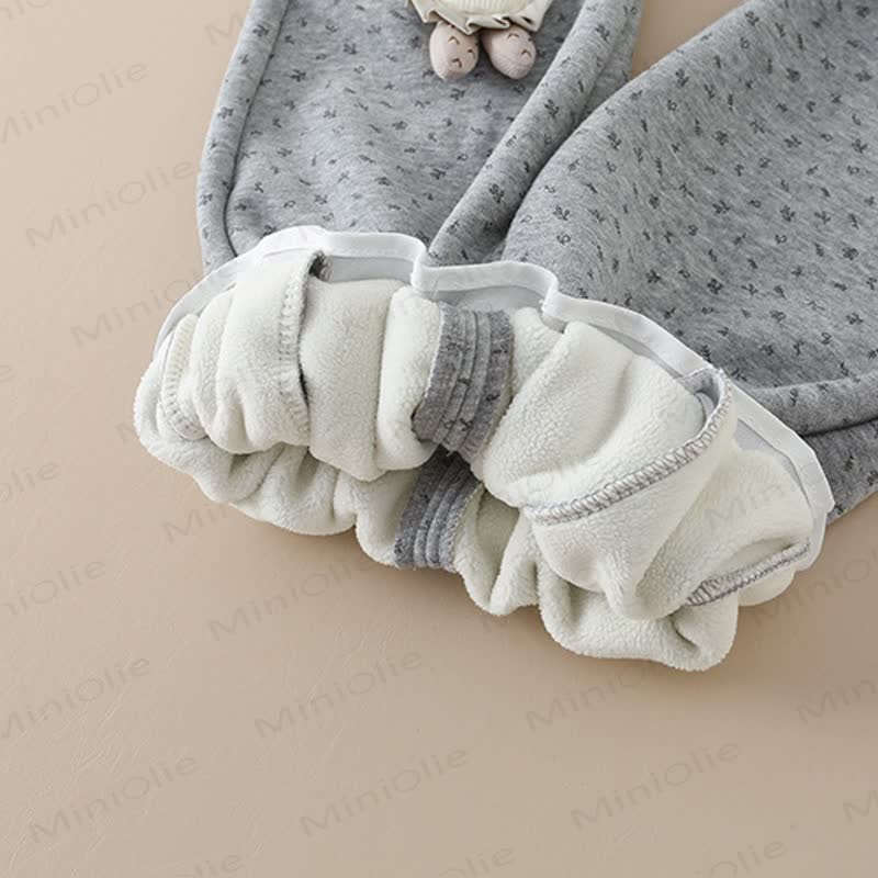 Toddler Bunny Applique Fleece Harem Lounge Pants - image 8