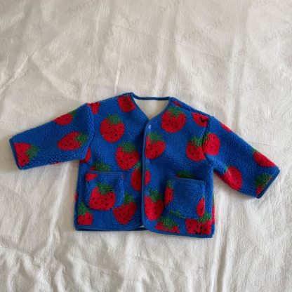 Toddler Cozy Print Sherpa Fleece Jacket - Blue - 10-11T - image 3