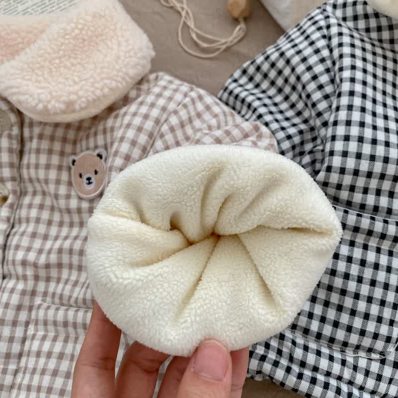 Baby Bear Padded Plaid Sherpa Collar Jacket - image 8