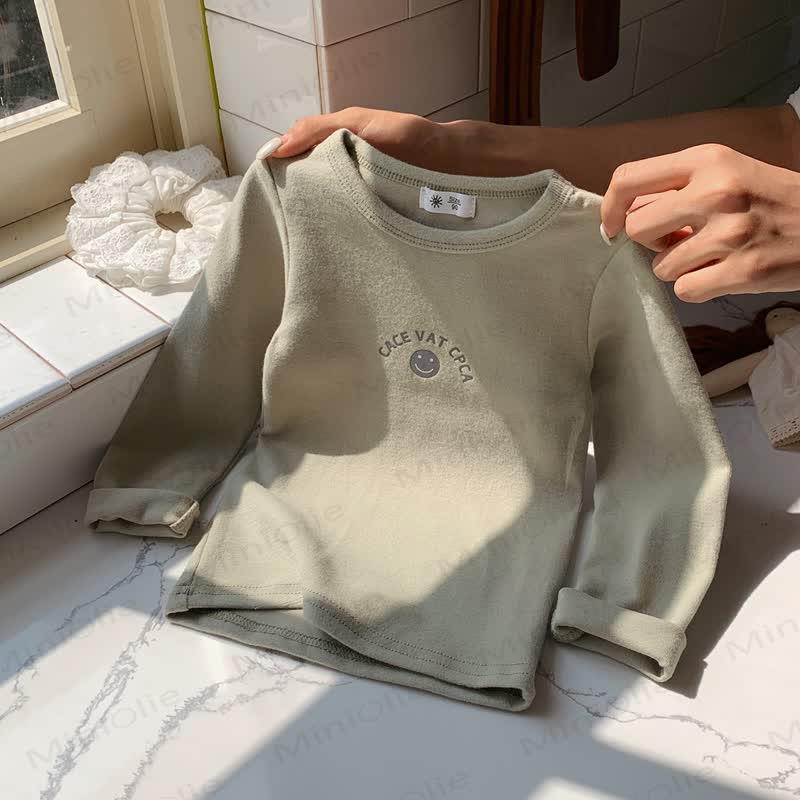 Toddler Smiley Graphic Long Sleeve T-Shirt - Green - 10-11T - image 6