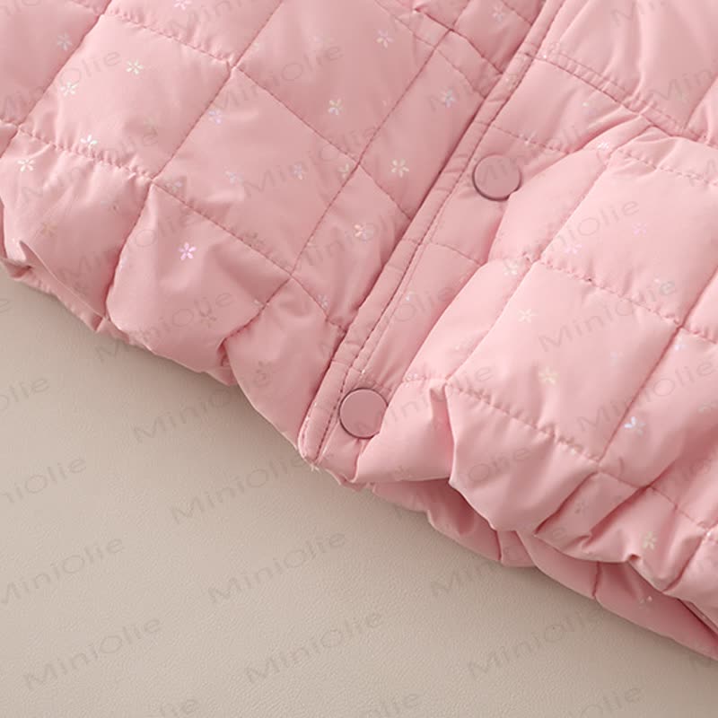 Toddler Girl Quilted Vest Hoodie 3-Piece Set - image 15