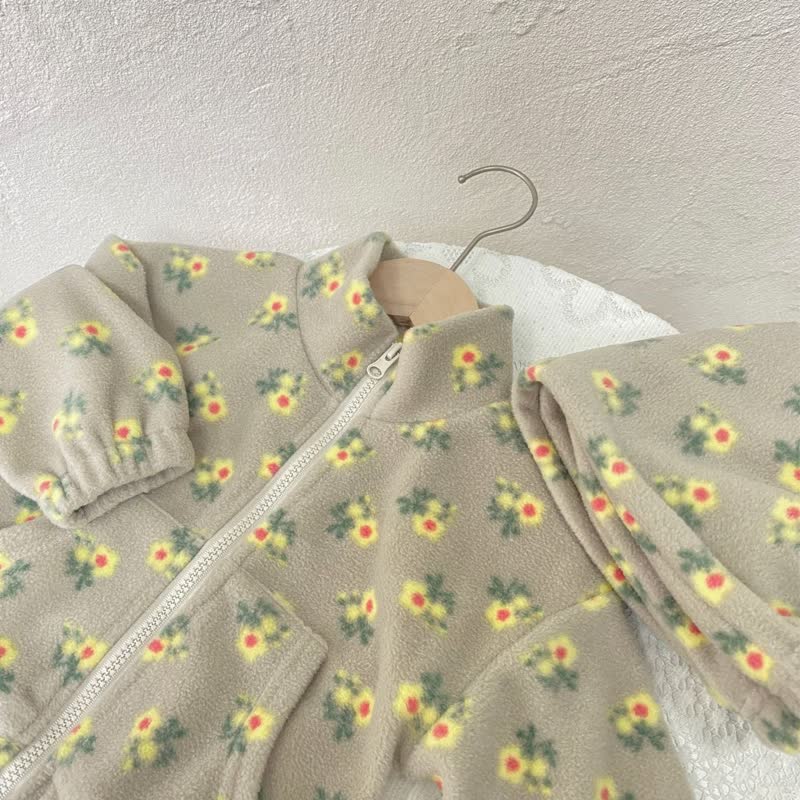 Baby Cozy Stand Collar Jacket and Pants Set - image 6