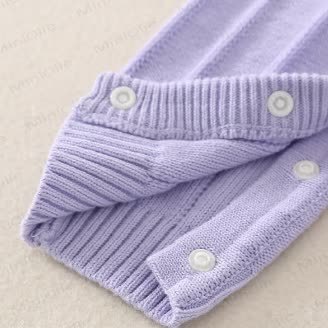 Baby Floral Collar Purple Romper - image 5