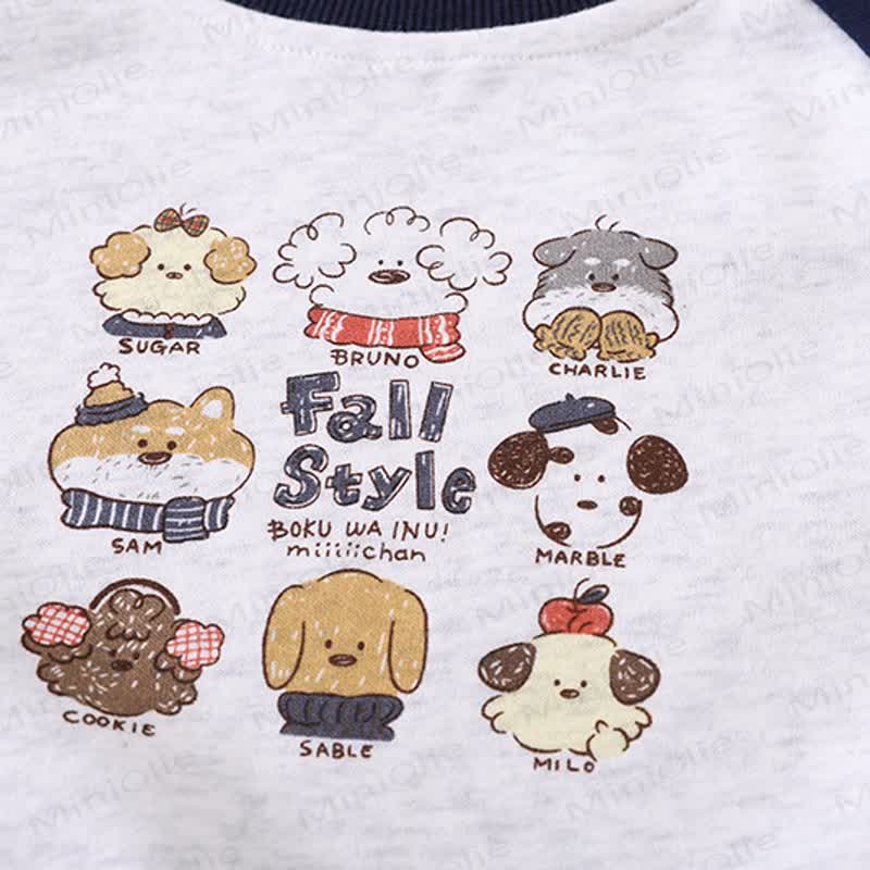 FALL STYLE Toddler Animal Color Block Sweatshirt and Jogger Set - image 4