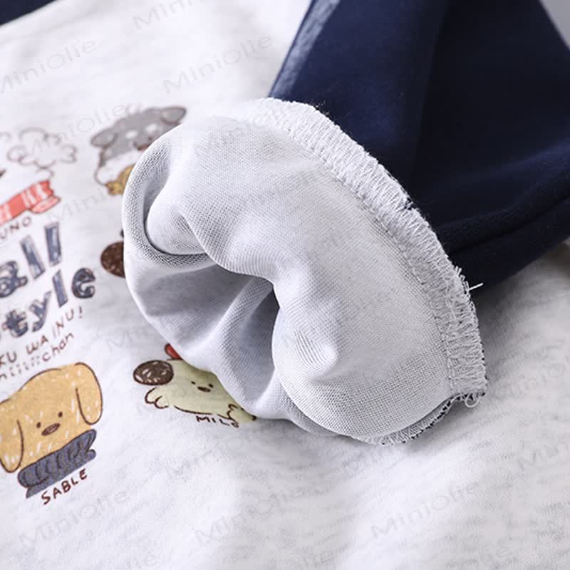 FALL STYLE Toddler Animal Color Block Sweatshirt and Jogger Set - image 8