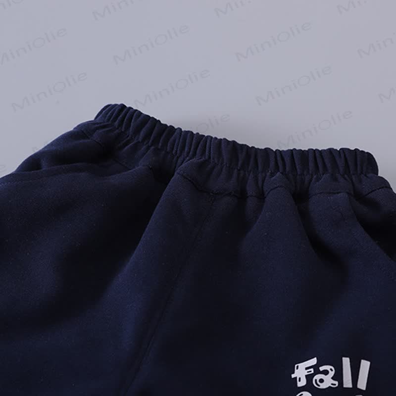FALL STYLE Toddler Animal Color Block Sweatshirt and Jogger Set - image 9