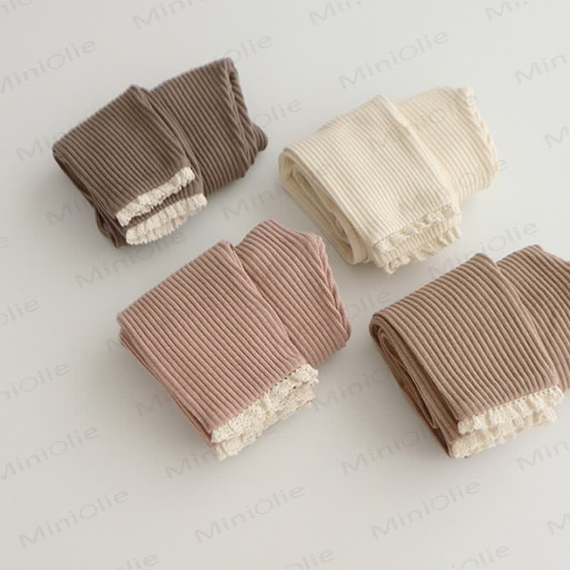 Toddler Girl Solid Color Ribbed Knit Leggings - image 6